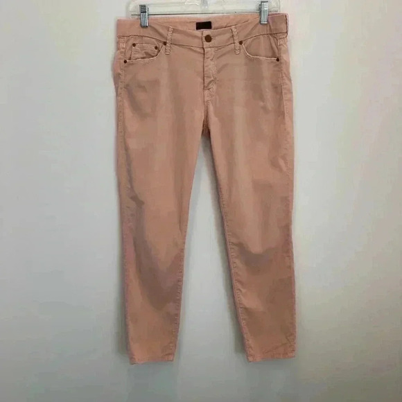 MOTHER the looker crop twill pants Cruel Summer Khaki size 27 - Picture 1 of 15